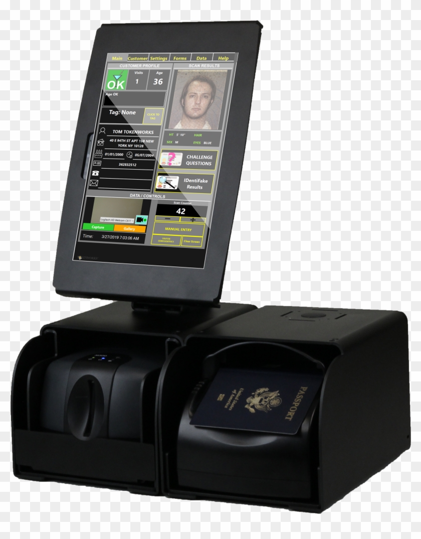 Optional Passport Scanner - Electronics Clipart #5895955
