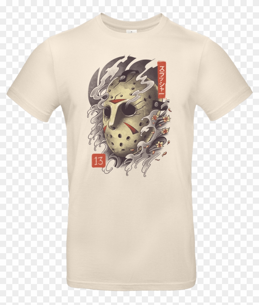 Jason Mask Png - Oni T Shirt Clipart #5895956