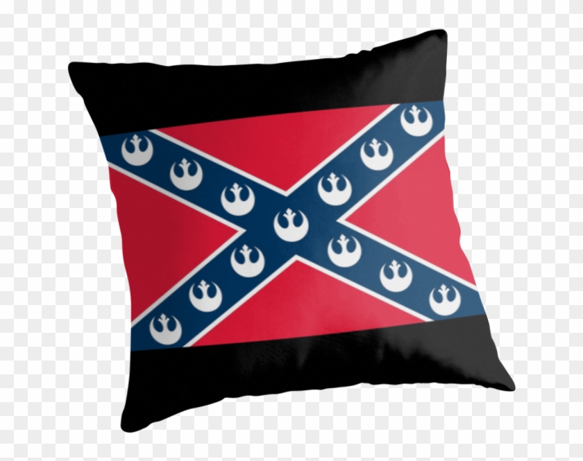 Star Wars Rebel Flag" Throw Pillows By Xanaman - Star Wars Rebellion Confederate Clipart #5895989