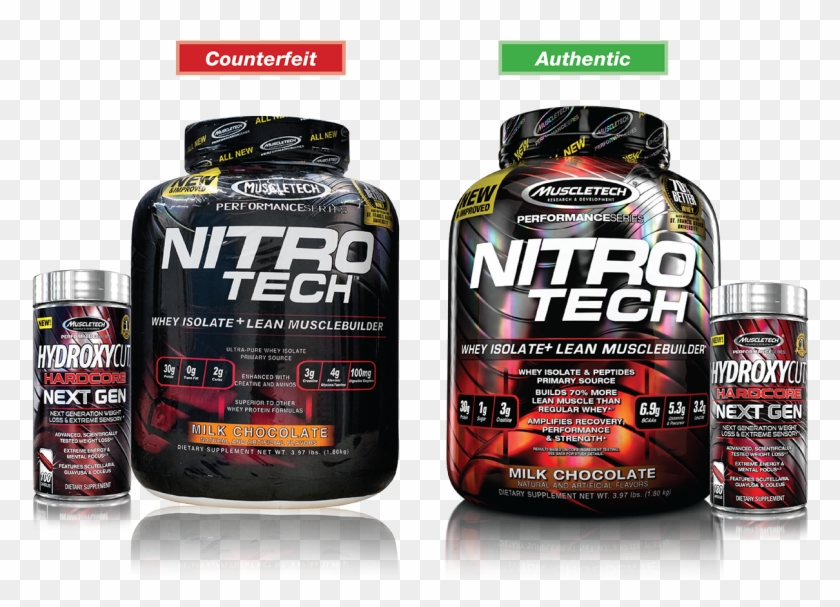 Counterfeit Products - Muscletech Nitro Tech Clipart