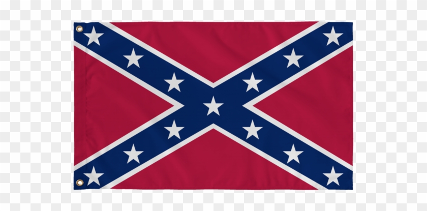 Single Sided Print Confederate States Of - Flag With A Blue X Clipart
