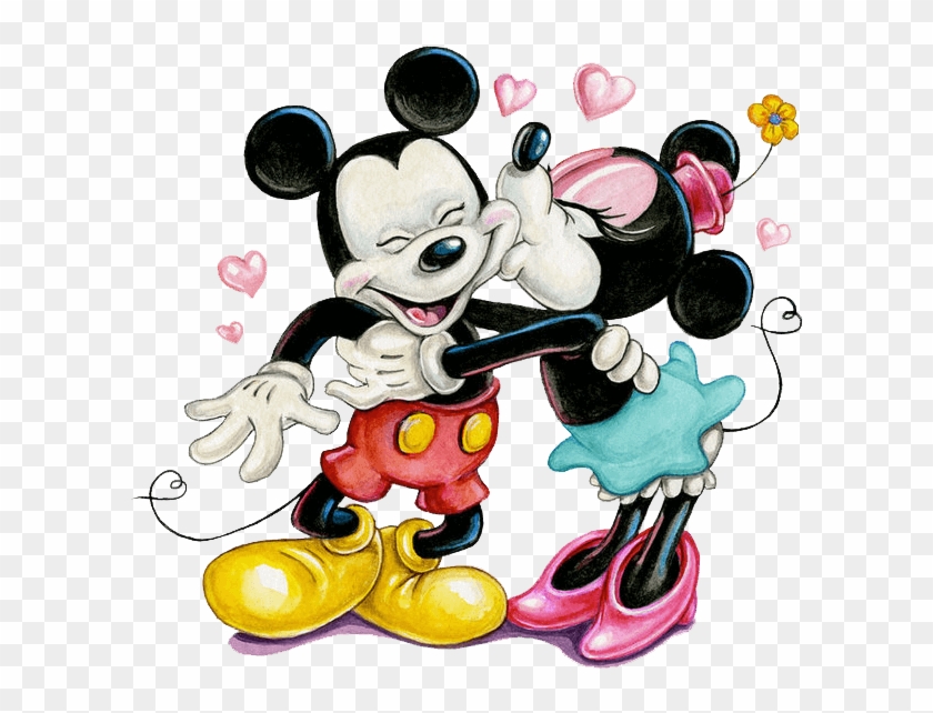 Baby Minnie Mouse Png - Mickey N Minnie Love Clipart