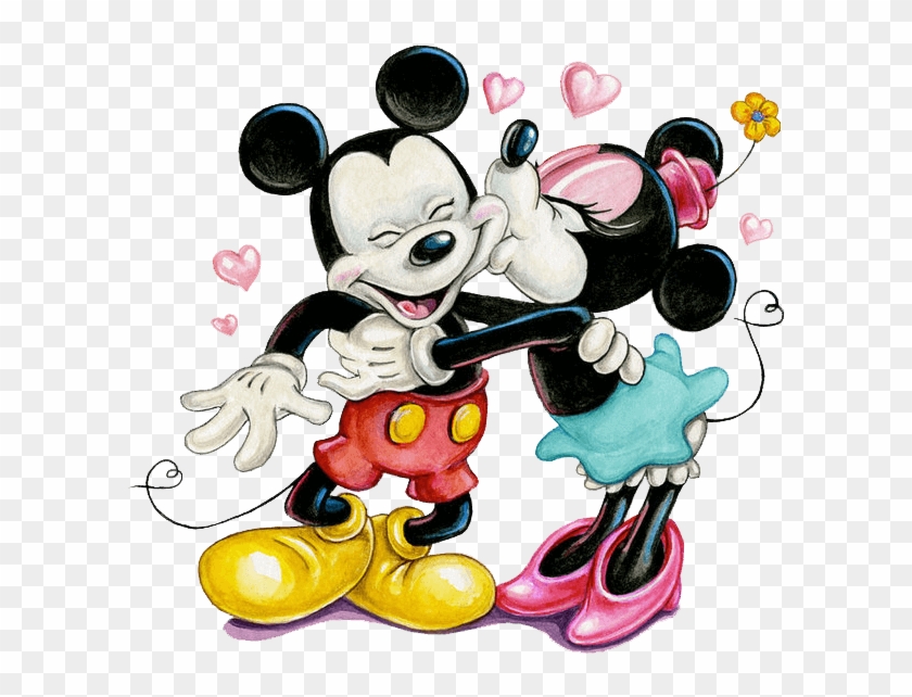 Baby Minnie Mouse Png - Mickey N Minnie Love Clipart #5896485
