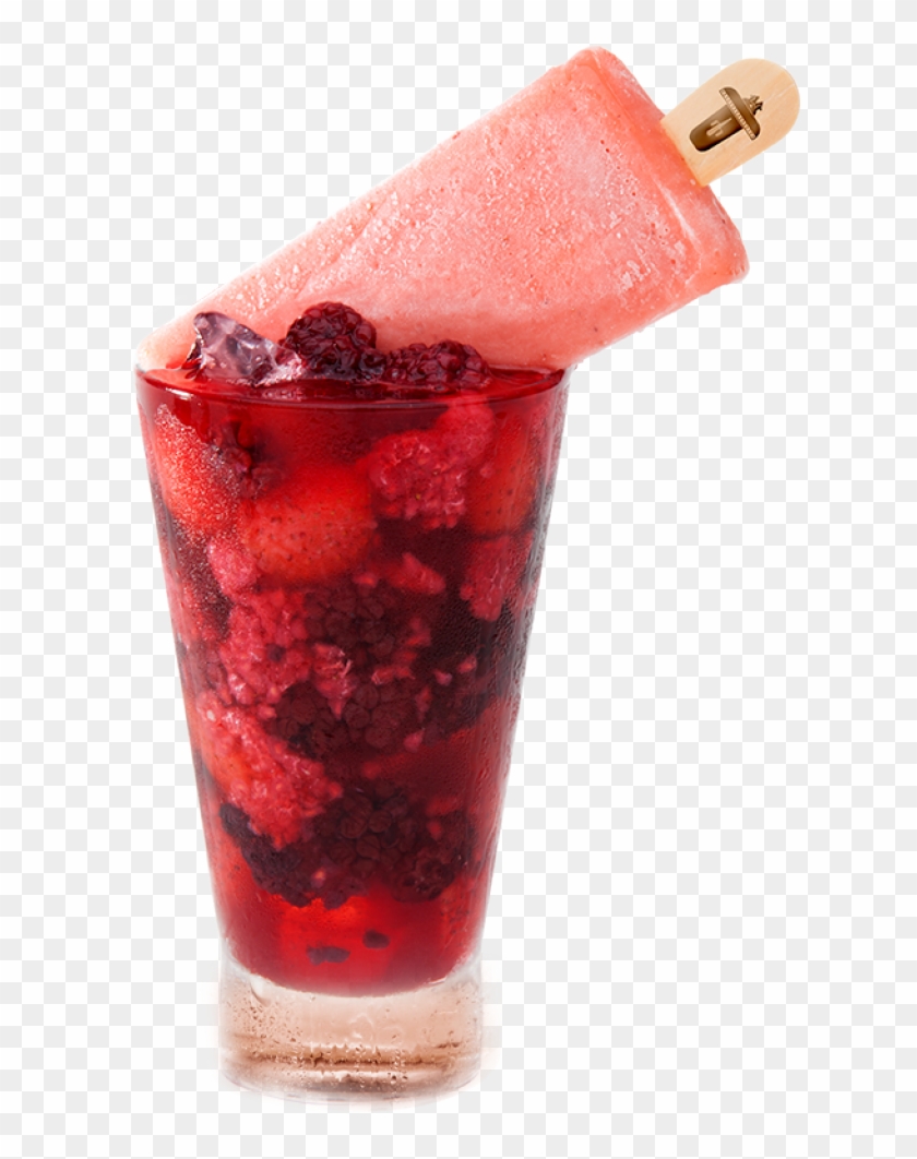 400ml De Caipirinha De Frutas Vermelhas E Paleta Com - Caipiroska Clipart