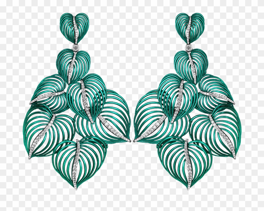 Las Palmas Earrings - Nano Ceramic Jewelry Clipart #5896635