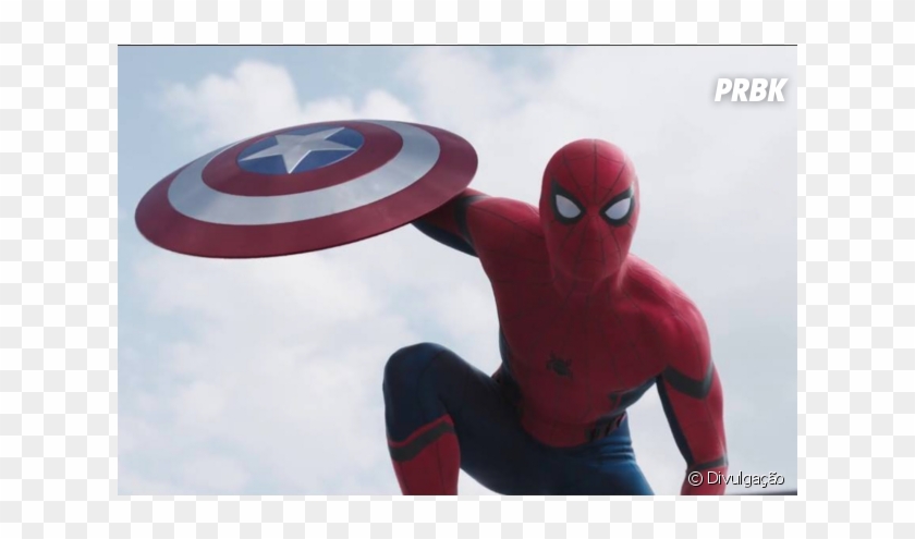 O Novo Homem-aranha Da Marvel Já Apareceu Em "capitão - Spiderman Tom Holland Civil War Clipart
