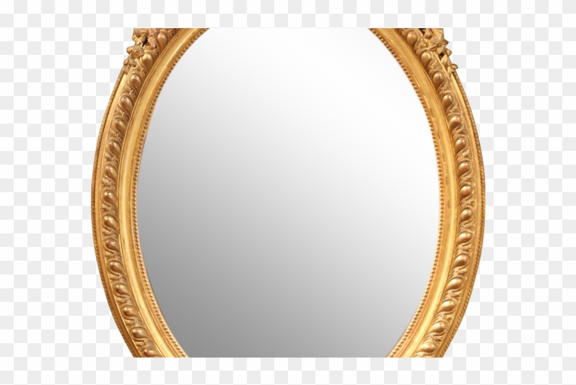 Mirror Clipart Gold Mirror - Circle - Png Download #5897473