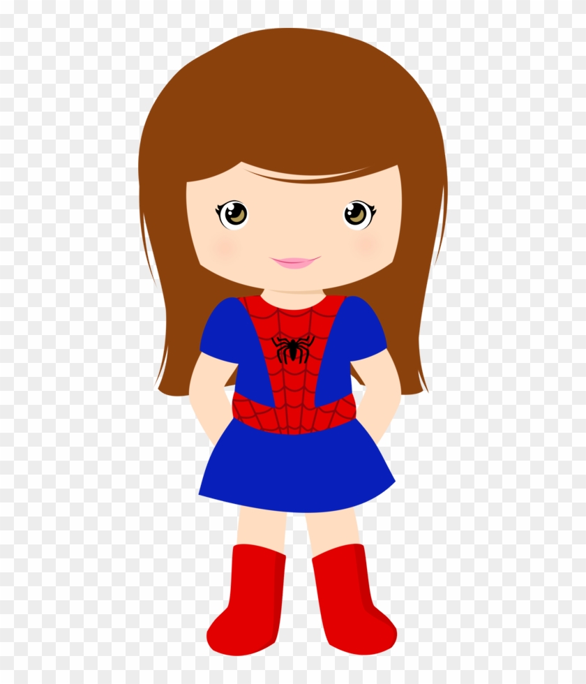 Supergirl Clipart Superteacher - Spider Girl Clipart - Png Download #5897849