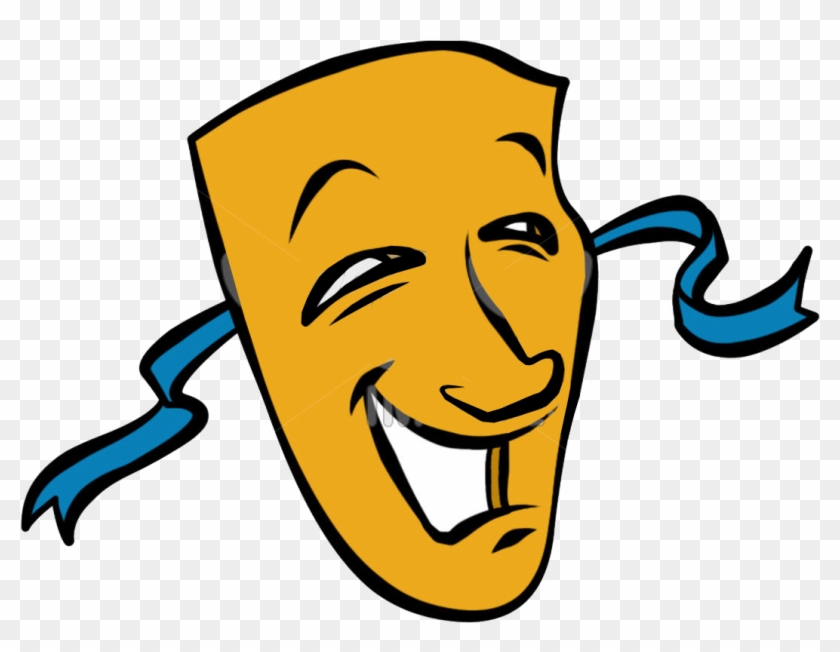Image Description - Comedy And Tragedy Masks Clipart #5897959