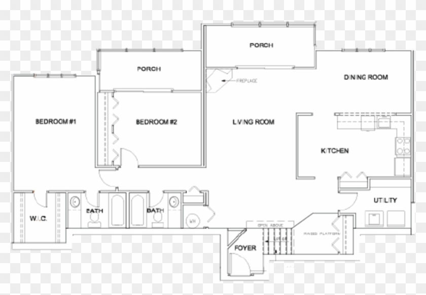 2x2e - Floor Plan Clipart