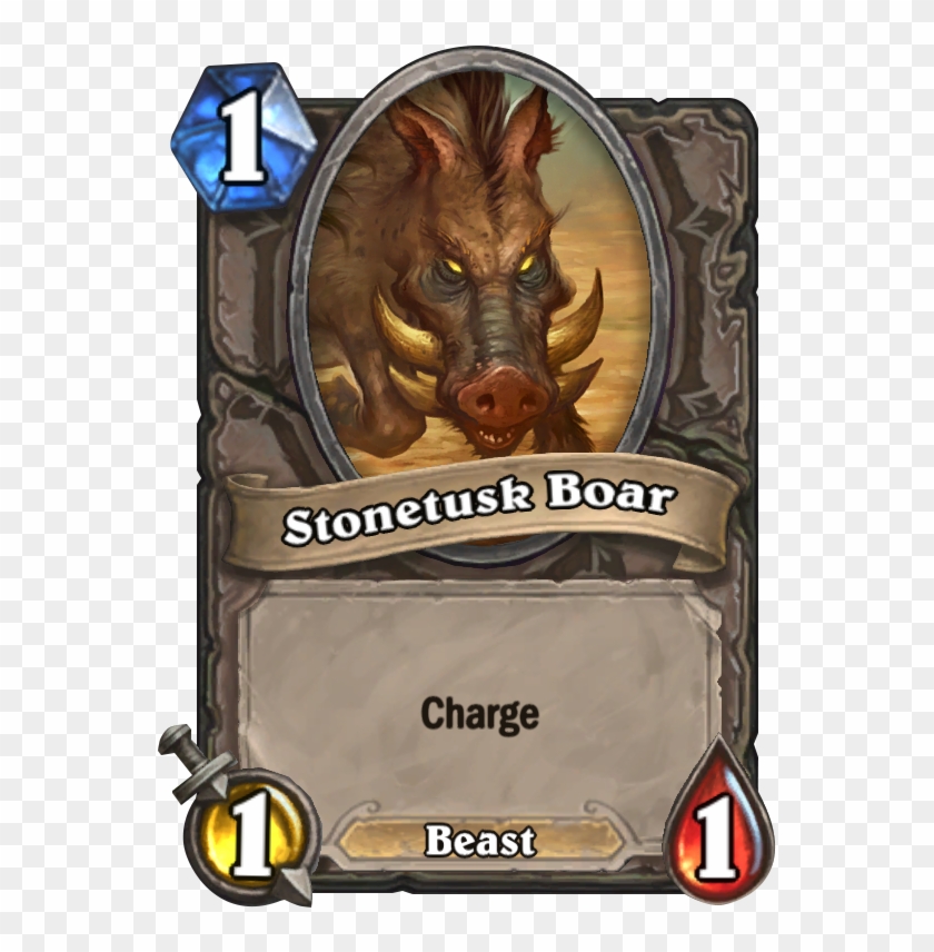 Stonetusk Boar Card - Lackey Hearthstone Rise Of Shadows Clipart #5898460