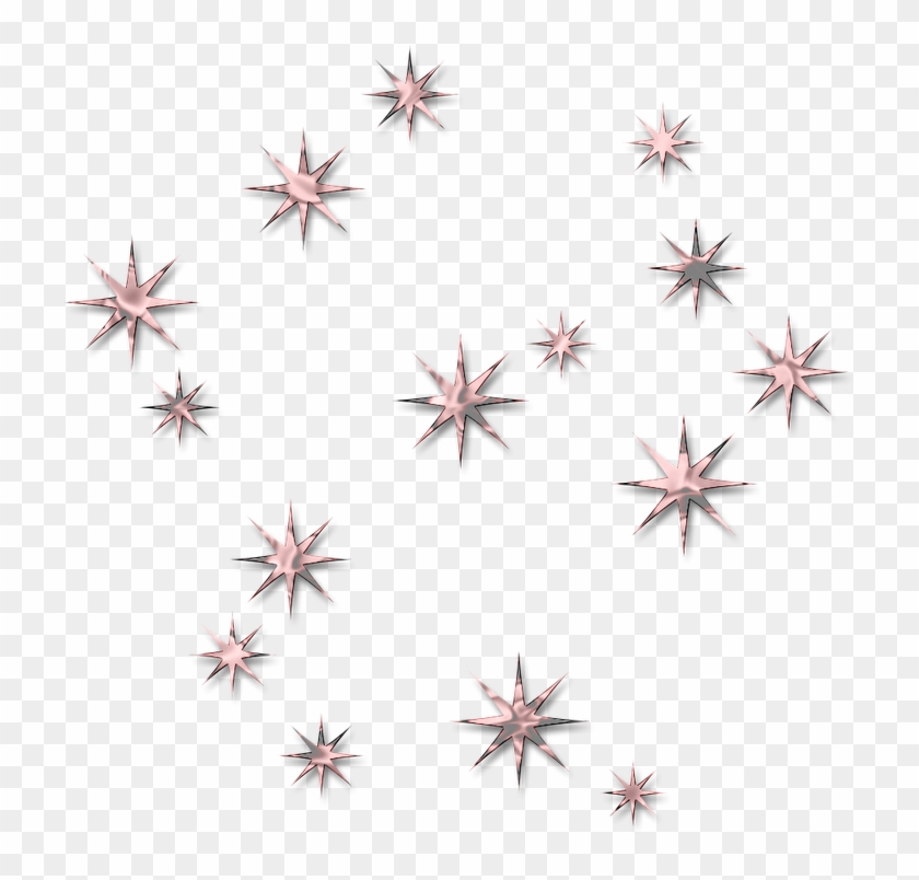 Cristales En Formas Perlas Y Estrellitas En Png Scrap - Estrellitas Brillantes En Png Clipart #5898518