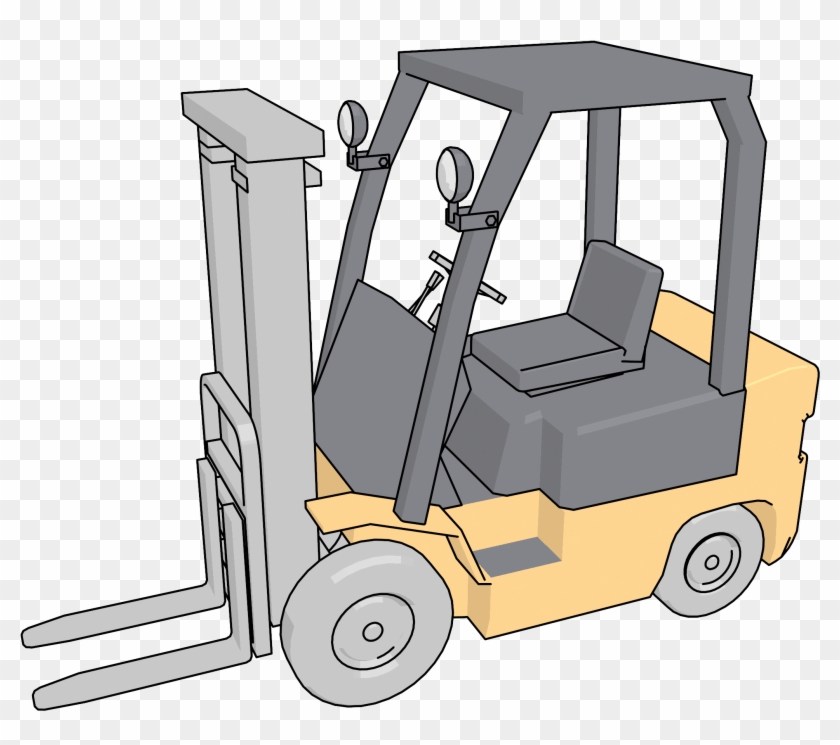 Forklift Clipart Png - Construction Equipment Transparent Png #5898555
