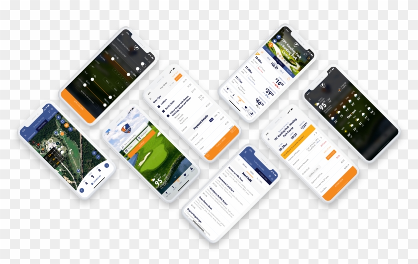 Supreme Golf Native App Mockups - Iphone Clipart #5898595