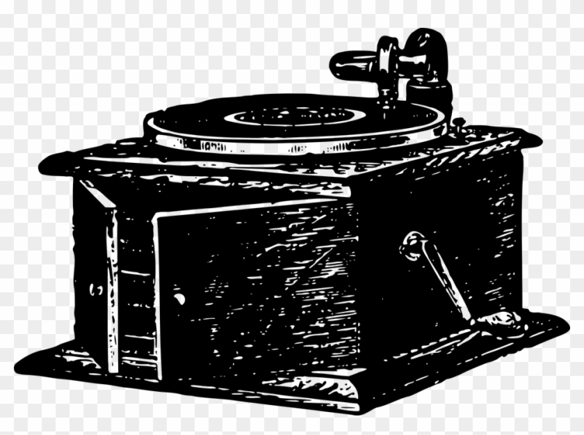 Music Phonograph Records Victrola - Fonografo En Png Clipart #5898825