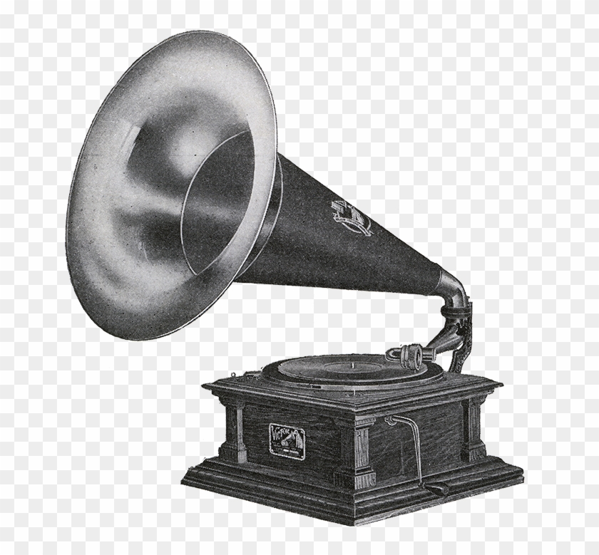 Also, Here Is A Re-post Of The Victor V That Can Be - Phonograph Black And White Clipart