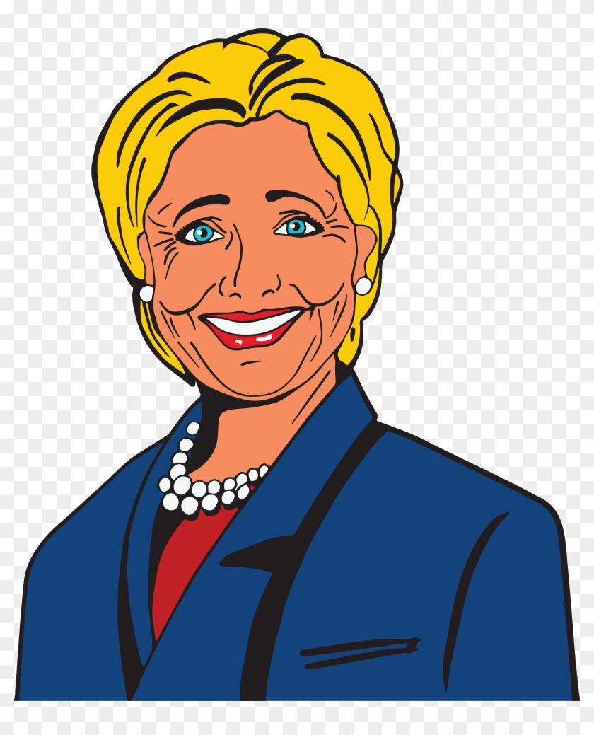 Svg Royalty Free Library Donald At Getdrawings Com - Hillary Clinton Clip Art - Png Download