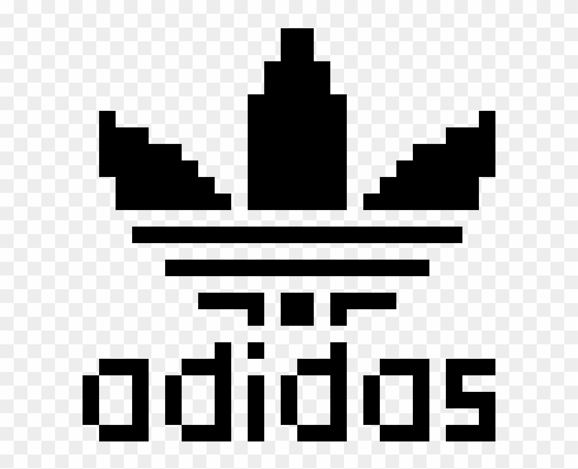 Adidas Logo - Adidas Logo Pixel Art Clipart