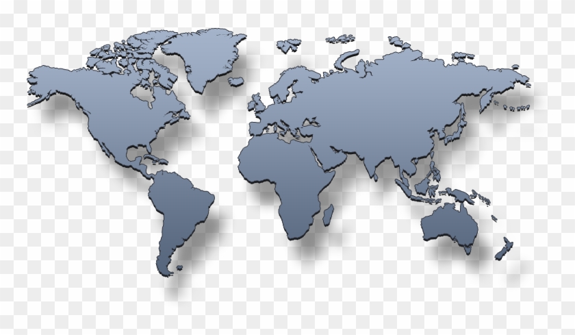 World Map - World Map 3d Png Clipart #591400