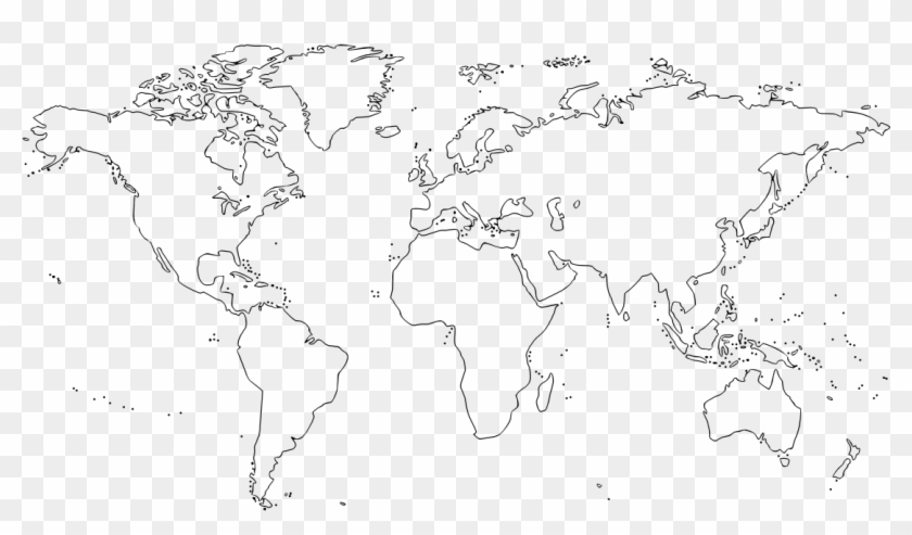 Download For Free - World Map Outline Free Copy Printable Clipart #591427