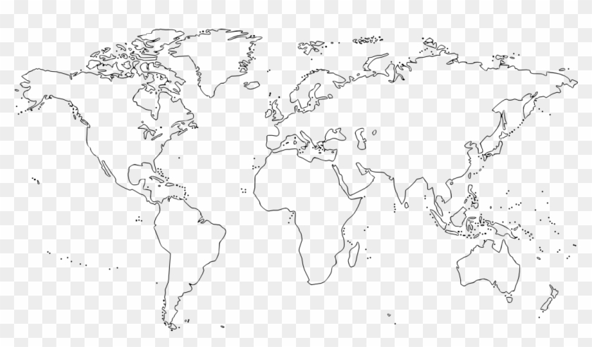 Download For Free - World Map Outline Free Copy Printable Clipart