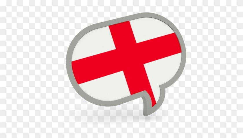 Speech Bubble English Flag Clipart