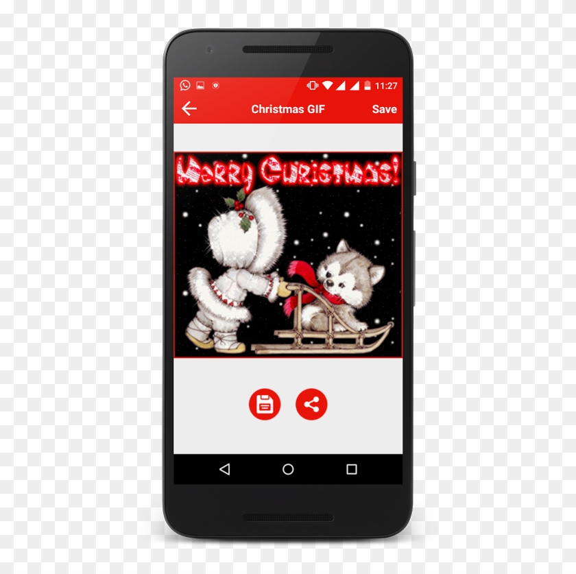 Christmas Gif For Android - Merry Christmas Dog Animated Gif Clipart #591554