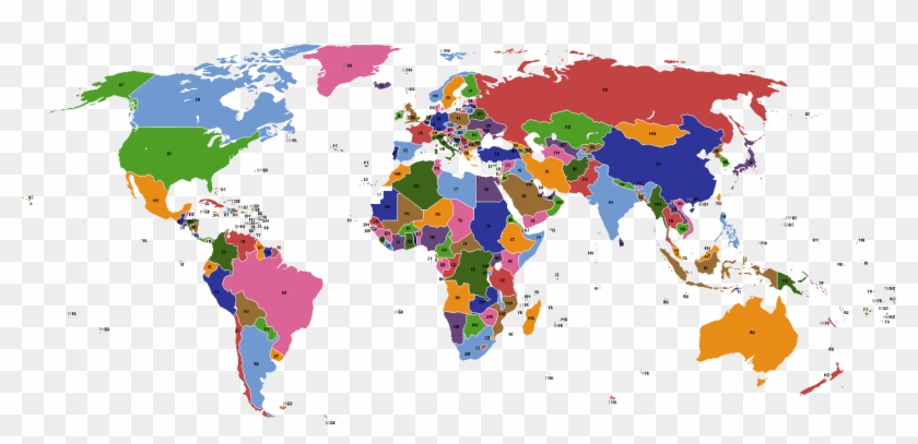 World Map Political Iso - World Map Clipart