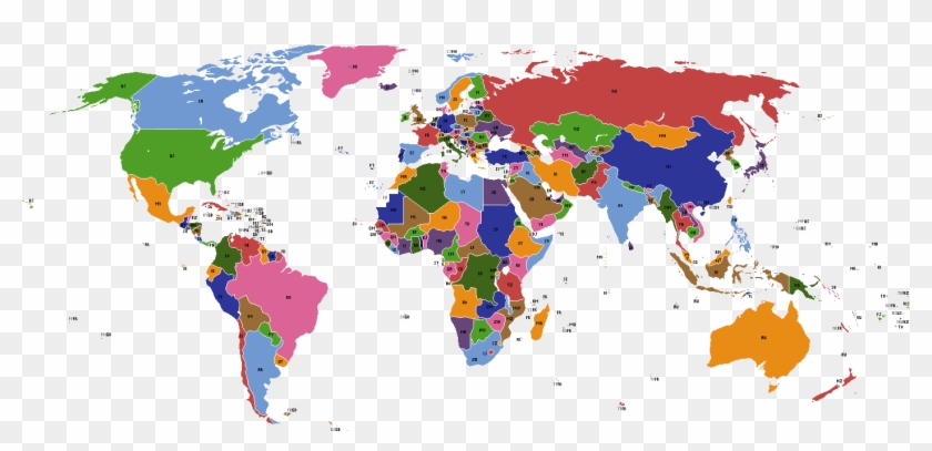 World Map Political Iso - World Map Clipart #591584