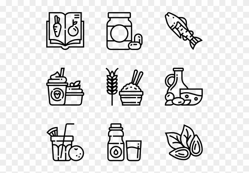 Healthy Food - Telecommunication Icons Clipart