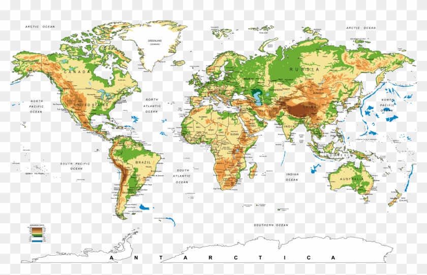 Hd World Map - Carte Du Monde Hd Clipart@pikpng.com