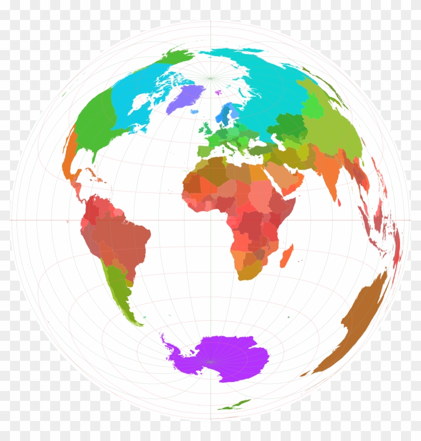 World Borders Lamb Azi - World Map Clipart #591809