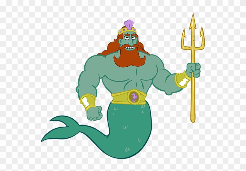 600 X 550 3 - Spongebob King Neptune Clipart - Png Download #591898