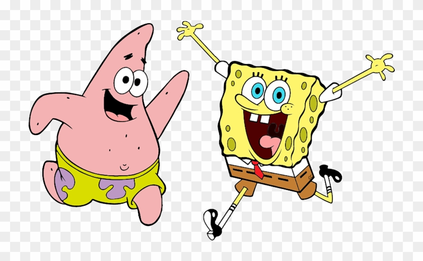 738 X 443 24 - Spongebob And Patrick Png Clipart