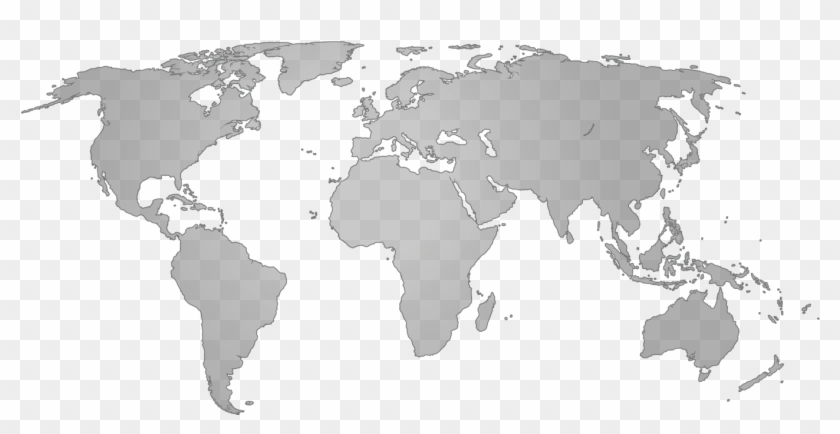 World Map Clipart Grey World - Enewetak Atoll World Map - Png Download