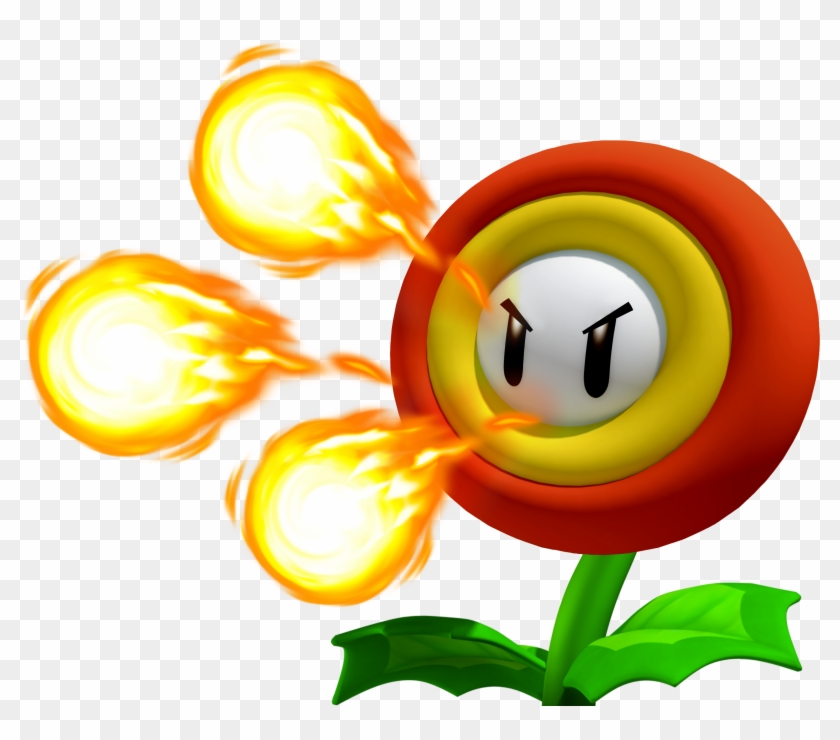 Flare Flower - Fire Power Super Mario Clipart