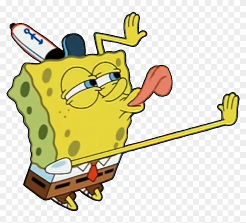 Views - Spongebob Licking Meme Clipart