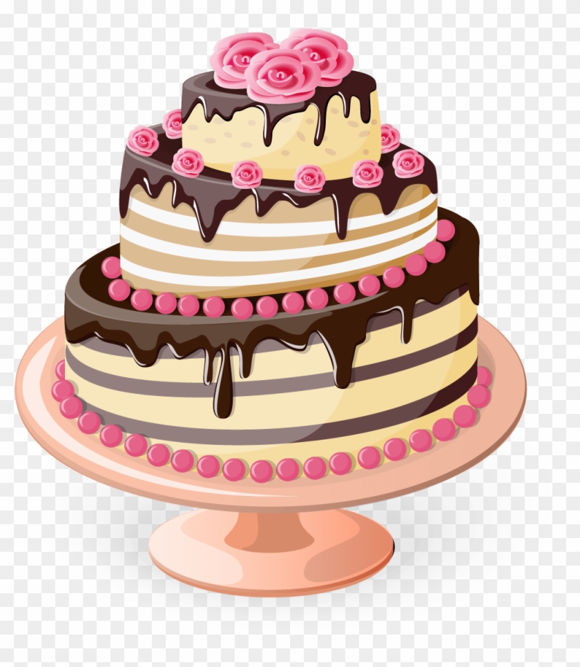Happy Birthday Cake Png - Illustration Cake Clipart