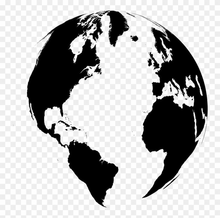 Globe World Map Earth - Asia Middle East Africa Clipart