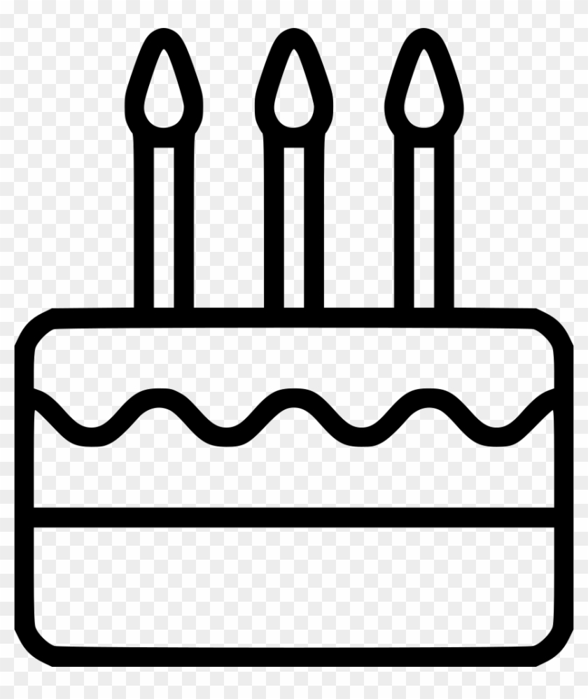 Birthday Cake Comments - Icon Birthday Cake Png White Clipart