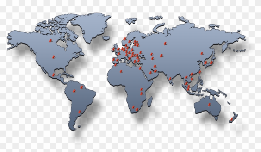 1223 X 638 7 - World Map Psd Clipart
