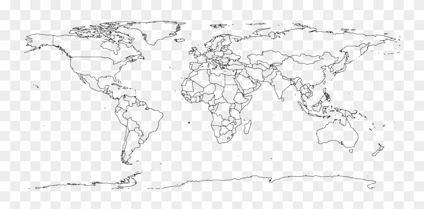 World Map 1 Free Vector 4vector - Map Of Polio Endemic Countries Clipart #592746