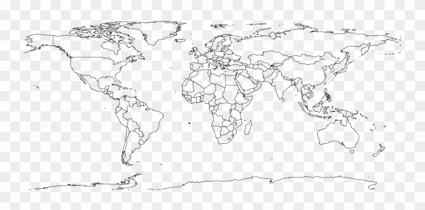World Map 1 Free Vector 4vector - Map Of Polio Endemic Countries Clipart