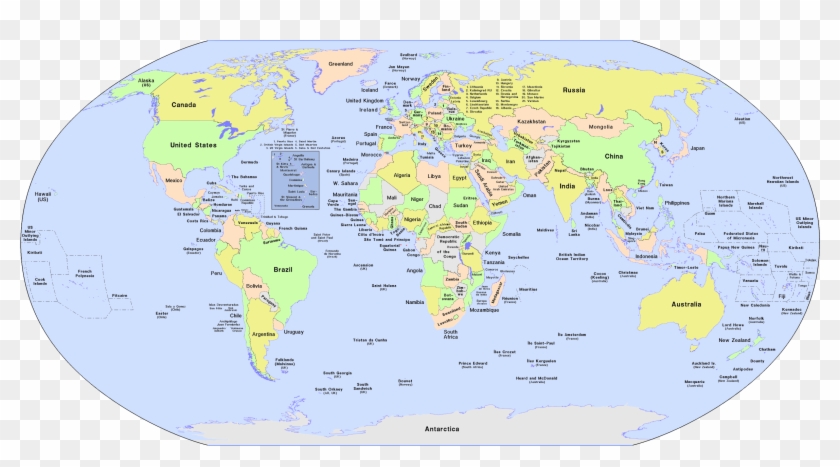 This Free Icons Png Design Of World Political Map Clipart #592765
