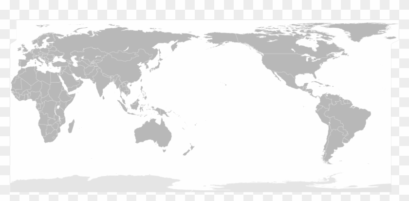 2000 X 1015 10 - World Map Asia Centered Clipart