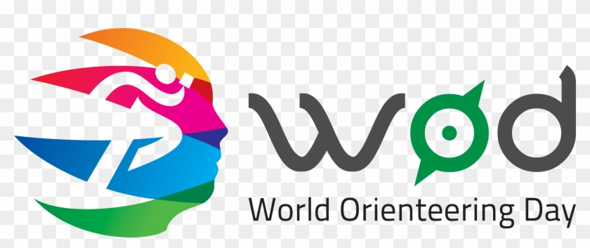 Black, Color & White - World Orienteering Day 2018 Logo Clipart