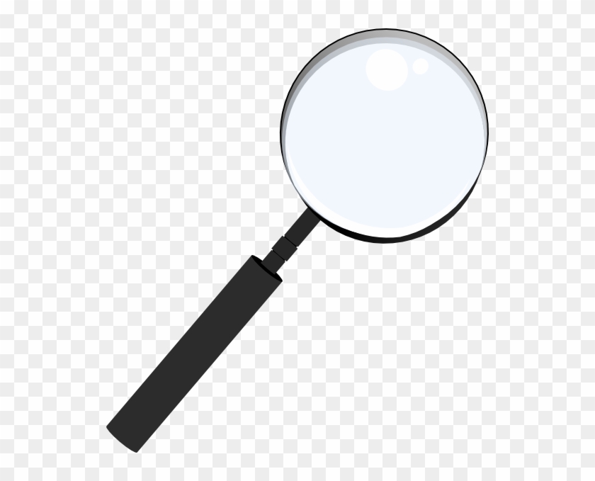 Lens Clipart Magnifying Glass - Hand Lens Black And White - Png Download