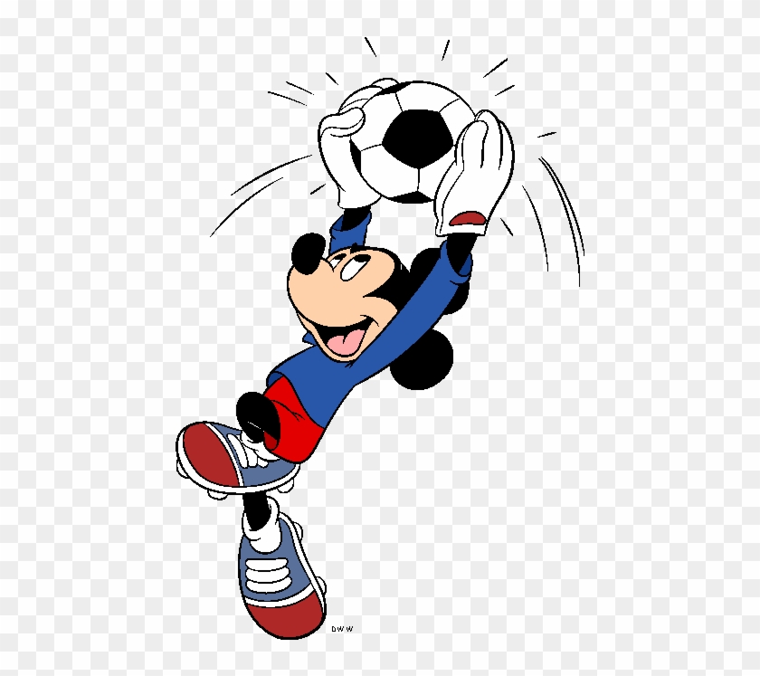 Mickey Mouse Football Png - Mickey Mouse Futbol Png Clipart #593851