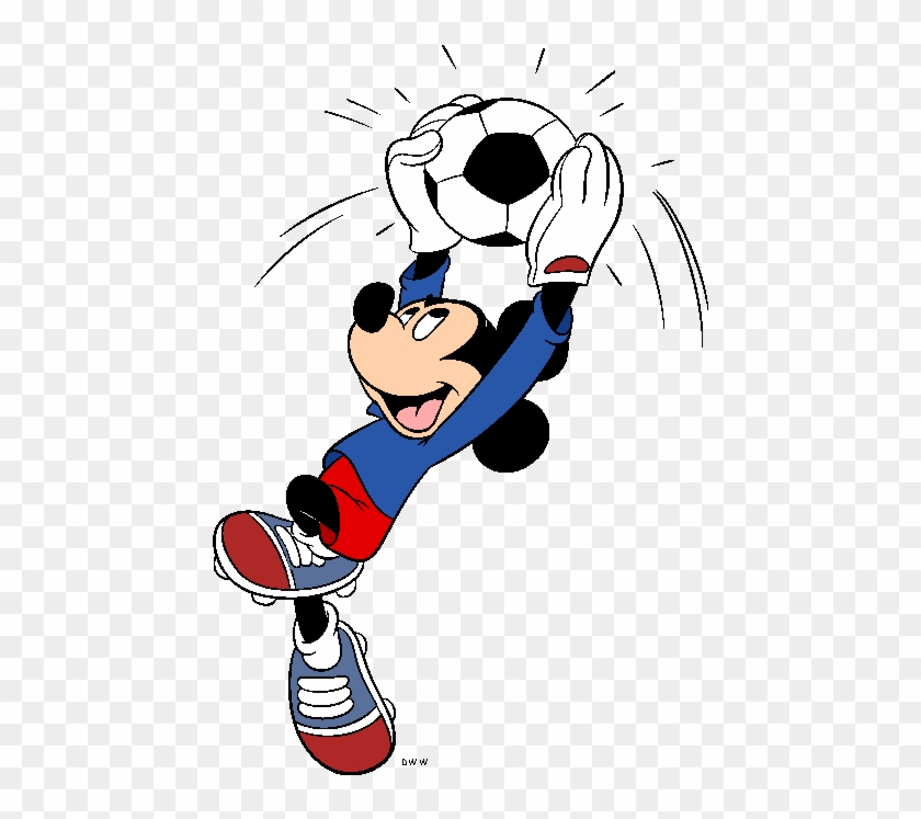 Mickey Mouse Football Png - Mickey Mouse Futbol Png Clipart