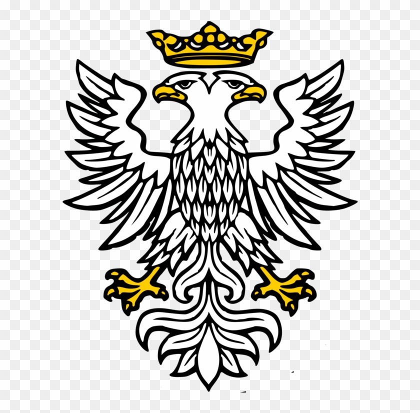 Mercian Eagle - Two Headed Heraldic Eagle Clipart